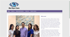 Desktop Screenshot of buieyecare.com
